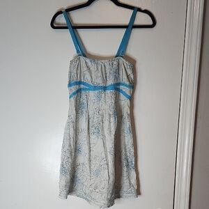 Free Peaple Blue and White Women's Sleepwear Dress